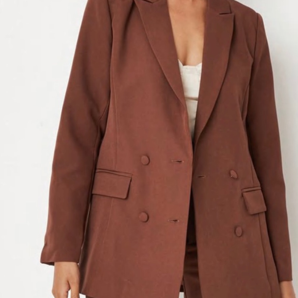 COPY - Missguided Chocolate Brown Boyfriend Blazer